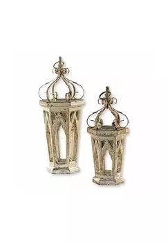 Набор декоративных предметов Morvant из 2 предметов антикварное серебро Loberon, antiksilber