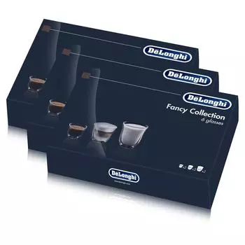Набор Delonghi Fancy Box из 6 термоочков DLSC302 (3 шт. в упаковке) De'Longhi