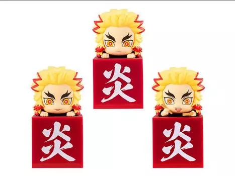 Набор Demon Slayer: Kimetsu no Yaiba Hikkake Rengoku Kyojuro Set of 3 Figures Furyu