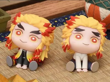 Набор Demon Slayer: Kimetsu no Yaiba QyuruMe Kyojuro Rengoku & Senjuro Rengoku Set of 2 Mini Figures Sega