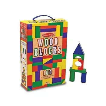Набор деревянных кубиков Melissa&Doug, 100 предметов