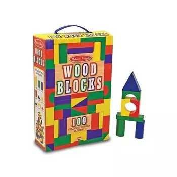 Набор деревянных кубиков Melissa&Doug, 100 штук