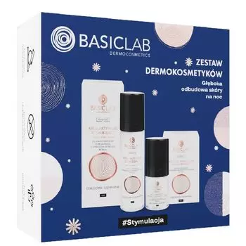 Набор дермокосметики Basiclab Gboka odbudowa skry na noc, 1 шт