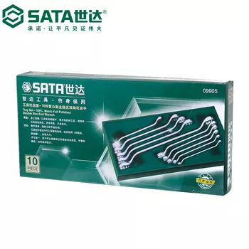 Набор держателей инструментов SATA — 10 штук, полностью полированные двойные ключи Torx 09905