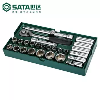 Набор держателей инструментов SATA - 27 предметов, набор торцевых ключей серии 12,5 мм Dafei, торцевая головка, авторемонт, аппаратные средства для ремонта машин, 09903, на складе