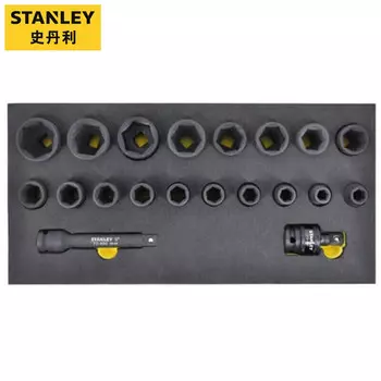 Набор держателей инструментов STANLEY с метрическими пневматическими головками, 20 предметов 90-044-23