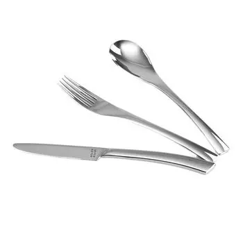 Набор десертных столовых приборов Solex Sophia 36 предметов на 12 персон, серебро