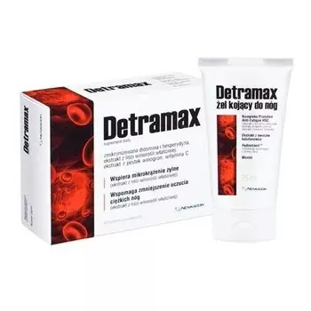 Набор DETRAMAX БАД, 60 капсул + гель для кровообращения 75 мл Inna Marka