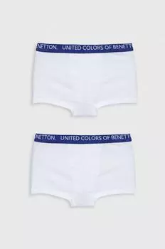 Набор детских боксеров United Colors of Benetton, 2 шт., белый
