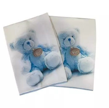 Набор детских полотенец Almatex Bear Cotton, 4055 см, 2 шт, лазурный