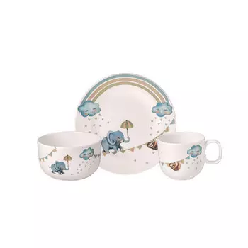 Набор детской посуды walk elephant fine china 3 предм 3 предм Villeroy & Boch, мультиколор