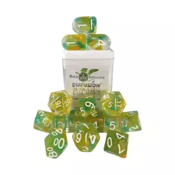 Набор Diffusion Poly — Монастырская дисциплина с цифрами (15), Class & Creature Dice - Poly Sets