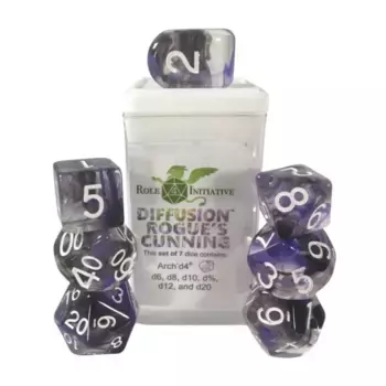 Набор Diffusion Poly — Rogue's Cunning с цифрами (7), Class & Creature Dice - Poly Sets