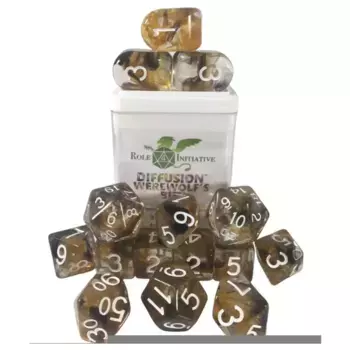 Набор Diffusion Poly — Укус оборотня с цифрами (15), Class & Creature Dice - Poly Sets