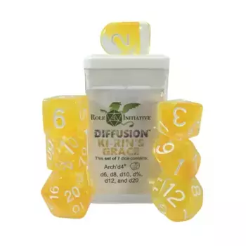 Набор диффузионных полигонов — Милость Ки-Рин с цифрами (7), Class & Creature Dice - Poly Sets