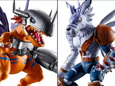 Набор Digimon Adventure Shodo MetalGreymon & WereGarurumon Boxed Set of 2 Figures Bandai Spirits
