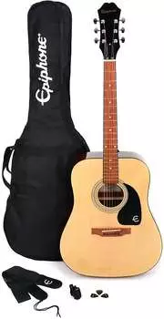 Набор для акустической гитары Epiphone Songmaker (DR-100) — натуральный PPAG-EA10NANH1