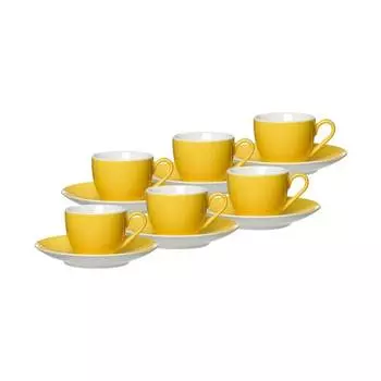 Набор для эспрессо doppio 12 шт. Ritzenhoff, желтый