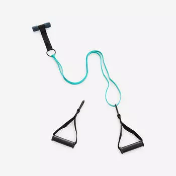 Набор для бодибилдинга с ручками, дверной вешалкой и резинкой 15 кг - комплект сопротивления Corength