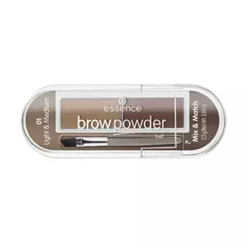 Набор для бровей Brow Powder Essence, цвет light medium