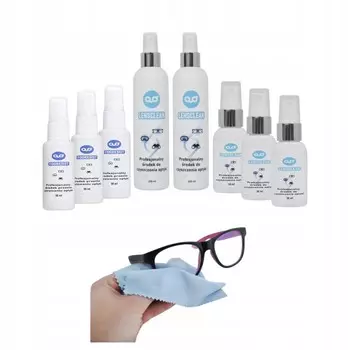 Набор для чистки и защиты от запотевания очков, 8 шт + Салфетки Inna