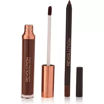Набор для губ Makeup Revolution Retro Luxe Matte Glory 1 г + 5,5 мл, Revolution Beauty