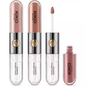 Набор для губ Unlimited Double Touch Lip Set 18 мл - Nude Attitude Kiko Milano