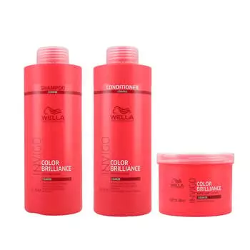 Набор для густых волос шампунь 1000 + кондиционер 1000 + маска 500мл, 3 шт. WELLA PROFESSIONALS, INVIGO, COLOR BRILLIANCE