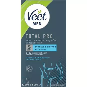Набор для интимной эпиляции для мужчин Veet, 150 ml
