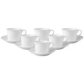 Набор для капучино челлини 12 шт. Villeroy & Boch, белый