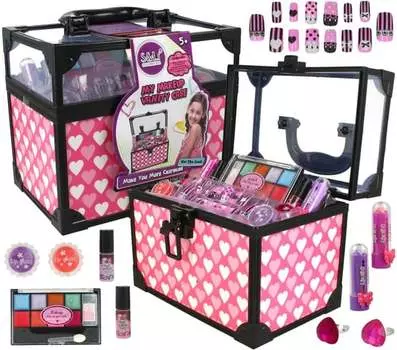 Набор для макияжа и росписи ногтей в детском футляре, U349, Inna marka