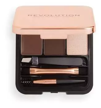 Набор для макияжа темных бровей Makeup Revolution, Brow Sculpt Kit