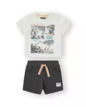 Набор для мальчика 2 кусочка хлопка необработанного цвета Canada House, цвет Crudo