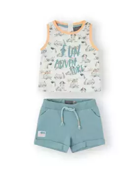 Набор для мальчика 2 кусочка хлопка синего цвета Canada House, голубой