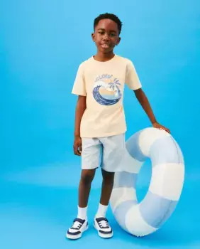 Набор для мальчиков с коротким принтом Kids El Corte Ingls, красный