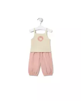 Набор для малышей из 2 предметов, окрашенная комбинированная ткань Tous, цвет Rosa