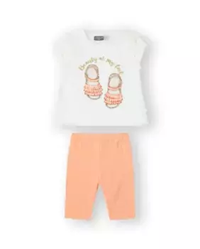 Набор для малышки 2 кусочка хлопка белого цвета Canada House, белый