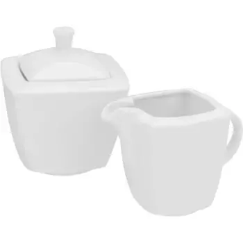 Набор для молока и сахара CreaTable «Виктория Вайс», (набор, 2 предмета), классический белый, для повседневного использования