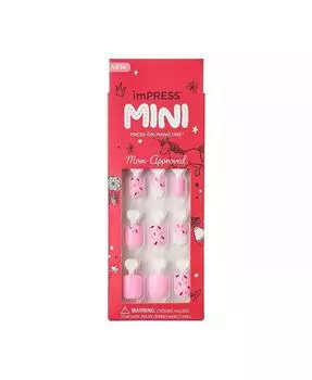 Набор для накладных маникюрных ногтей MINI Impress, цвет Pink