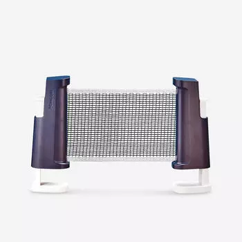 Набор для настольного тенниса со стойками и регулируемой сеткой - синий/белый Pongori