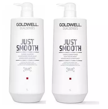 Набор для непослушных волос: шампунь Goldwell Ds Just Smooth, 1000 мл