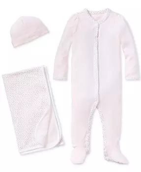 Набор для новорожденного Baby Girls Coming Up Roses Polo Ralph Lauren, розовый