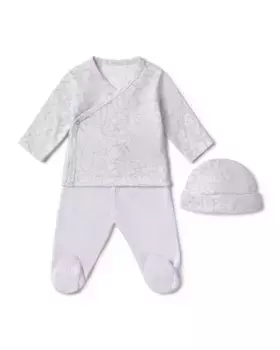 Набор для новорожденных из однотонного хлопка с принтом с буквами и Bold Bear Tous, сиреневый