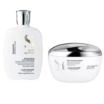 Набор для осветления волос: шампунь Alfaparf Semi Di Lino Diamond Illuminating, 200 мл