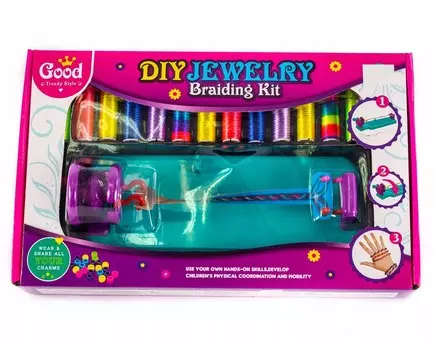 Набор для плетения красочных браслетов из ниток Midex