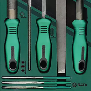 Набор для шлифовки SATA Tools, ручной напильник, набор из 8 напильников 09910A