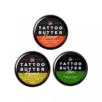 Набор для татуировки Loveink с маслом 50 мл: Алоэ + Апельсин + Папайя