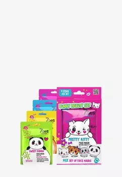 Набор для ухода за кожей Animal Mask Gift Set Funny Beauty Set Pretty Kitty (Mix) 7days