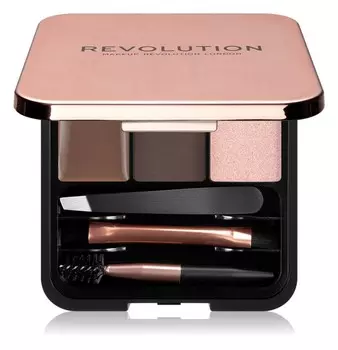 Набор для укладки бровей Makeup Revolution Brow Sculpt Kit, оттенок Dark 2.2 г