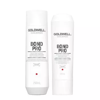 Набор для укрепления волос: шампунь, 250 мл + кондиционер, 200 мл Goldwell